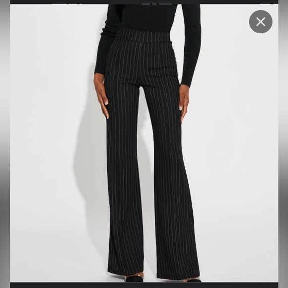 ASOS Pants - Flare black striped pants from ASOS